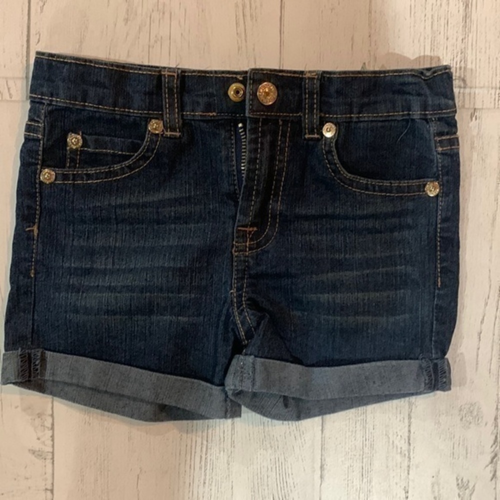 7 for all mankind  toddler girl denim shorts